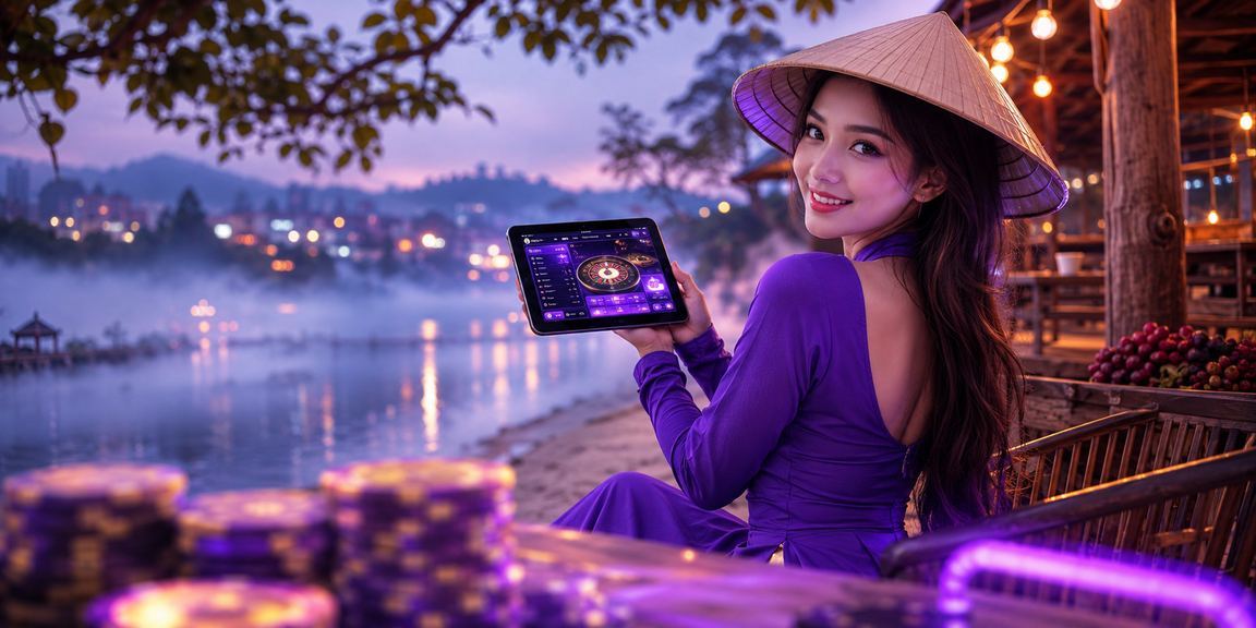 Không khí cá cược thể thao tại vùng cao Đà Lạt với nón lá truyền thống và màn hình kèo